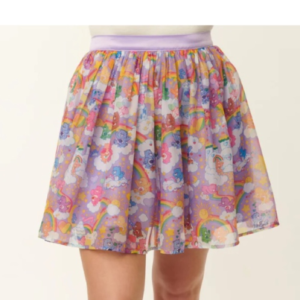 Care Bears x Unique Vintage 1950s Kingdom Of Caring Tulle Flare Skirt
